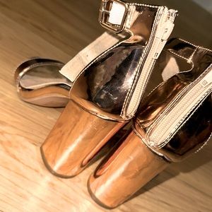 Rose Gold Block Heel/ Sandal